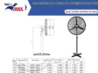 Quạt đứng công nghiệp đứng Superlite Max SLS 650 Quạt đứng công nghiệp đứng Superlite Max SLS 650