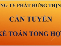 Công ty Phát Hưng Thịnh tuyển kế toán tổng hợp