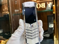 Điện thoại Vertu Pure White Blue Aligator rất đẹp Điện thoại Vertu Pure White Blue Aligator rất đẹp