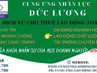 Dịch vụ cho thuê lao động toàn quốc ĐỨC LƯƠNG.