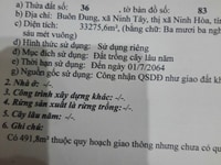 Bán 3,3ha đất trồng cây lâu năm gần dự án KCN thị xã Ninh Hoà Bán 3,3ha đất trồng cây lâu năm gần dự án KCN thị xã Ninh Hoà