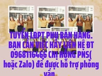Bên công ty chị đang tuyển trực tiếp nhân viên phụ bán hàng Bên công ty chị đang tuyển trực tiếp nhân viên phụ bán hàng