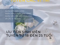 Việc làm sinh viên làm Tết 55k/ giờ Quận 6 Việc làm sinh viên làm Tết 55k/ giờ Quận 6