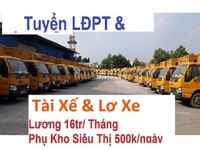 Cần Gấp > 60 Tài Xế & Lơ Xe > 40 Nam phụ kho 16tr//tháng Cần Gấp > 60 Tài Xế & Lơ Xe > 40 Nam phụ kho 16tr//tháng