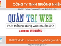Quản trị và phát triển web chuẩn SEO chỉ với 2.000.000 VNĐ 1 tháng Quản trị và phát triển web chuẩn SEO chỉ với 2.000.000 VNĐ 1 tháng