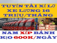 Việc Làm LDPT Nam Xếp Kho, Tài Xế & Lơ Xe 16tr/tháng Việc Làm LDPT Nam Xếp Kho, Tài Xế & Lơ Xe 16tr/tháng