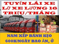 Việc Làm Tài Xế Lái Xe – Lơ Xe –Phụ Xếp Bánh Kẹo 16 Triệu Việc Làm Tài Xế Lái Xe – Lơ Xe –Phụ Xếp Bánh Kẹo 16 Triệu