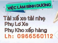 ♻ Cần=> 20 nam phụ xe. 50 nam phụ bốc xếp kho & 5 tai xế tải nhẹ ♻ Cần=> 20 nam phụ xe. 50 nam phụ bốc xếp kho & 5 tai xế tải nhẹ