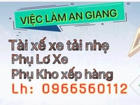 Tuyển gấp: bốc xếp kho, phụ xe giao hàng & tài xế tải nhẹ AN GIANG Tuyển gấp: bốc xếp kho, phụ xe giao hàng & tài xế tải nhẹ AN GIANG
