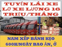 Tuyển Tài Xế - Phụ Xe - Phụ Kho Lương 600k/1 Ngày Tuyển Tài Xế - Phụ Xe - Phụ Kho Lương 600k/1 Ngày