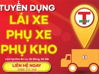 Tuyển lái xe tải, lái xe nâng, phụ xe, phụ kho - Kho Ba La, Hà Đông Tuyển lái xe tải, lái xe nâng, phụ xe, phụ kho - Kho Ba La, Hà Đông