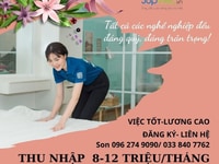 Nam Từ Liêm - Tuyển nữ giúp việc theo giờ - Thu nhập đến 100k/giờ Nam Từ Liêm - Tuyển nữ giúp việc theo giờ - Thu nhập đến 100k/giờ