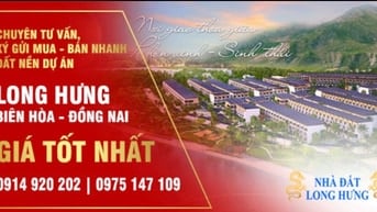 Cần bán nhanh lô rd17, đg 12m, khu 5 , dự án Long Hưng CiTy, 22,8 tr/m