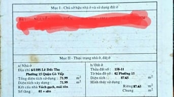 Bán nhà 736/137/22 Lê Đức Thọ , phường 15, Gò Vấp , Tp HCM