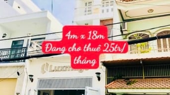 Bán nhà mặt tiền đẹp 4 Lầu (4x18) : 80 Đường số 9 , P9, Gò Vấp 