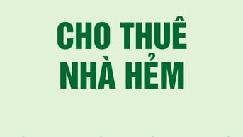 Cho thuê nhà hẻm xe tải đường Phan Văn Trị, Phường Bình Lợi Trung, HCM