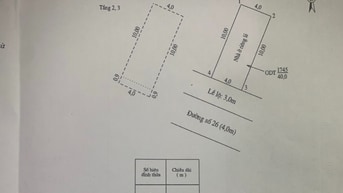 Bán nhà chính chủ. Đ26, số18b, KDC An Khánh, 4x10=40m2 (Giá 3,8 tỷ)