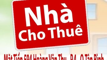 Cho Thuê Nhà mặt tiền 594 Hoàng Văn Thụ, P.4, Q.Tân Bình - dt:4x30m