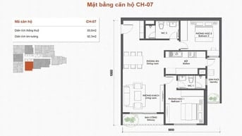 Chuyển nhượng căn 4 ngủ 83m2 giá 5.5tỷ chung cư berriver Long Biên