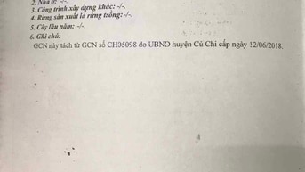 Chủ gửi bán đất xã TLH Củ Chi 10x10 thổ cư. Giá 1,15 tỷ  còn bớt