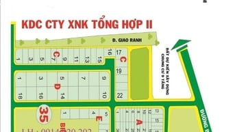 Cần bán nhanh 1 số nền đất tại KDC Xuất Nhập Khẩu,đường Bưng Ông Thoàn