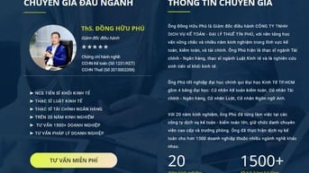 Dịch Vụ Kế Toán- Đại Lý Thuế- Thành Lập Doanh Nghiệp