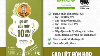 GẠO LỨT HỖN HỢP 10 LOẠI GẠO ÔNG CỤ