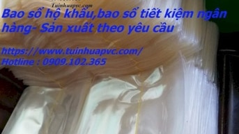 Chuyên sản xuất bao sổ tiết kiệm cho ngân hàng, có in ấn theo yêu cầu