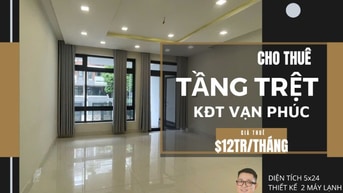 CHO THUÊ MẶT BẰNG TẦNG TRỆT - KHU ĐÔ THỊ VẠN PHÚC