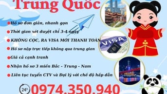 Visa Trung Quốc trọn gói giá siêu rẻ đảm bảo uy tín 100%