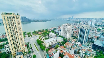 Bán căn hộ penthouse DT 150m2 view trọn Hây, D’ El Dorado Tây Hồ