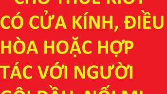 Cho thuê kiot hoặc hợp tác người gội đầu dưỡng sinh, nối mi, làm móng