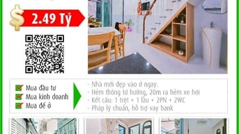 Bán nhà siêu phẩm ngay chợ Gò Vấp, hẻm 1/. Giá 2.5 tỷ