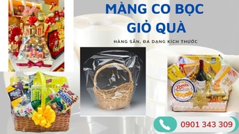 Màng co nhiệt PVC bọc giỏ quà Tết