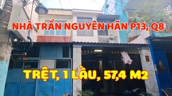 Nhà mới tuyệt đẹp, 1trệt, 1lầu, 3,7m/NH8mx13m,Trần Nguyên Hãn, P13, Q8