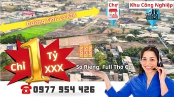 ❗ ❗ HOT ĐẤT 125M2 GIÁ CHỈ 1 TỶ XXX NGAY ĐƯỜNG ĐT824❗ ❗