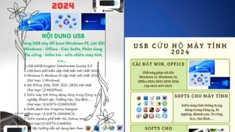 USB Boot, Cài Win, Cứu hộ Máy Tính 2024 (USB 64GB)