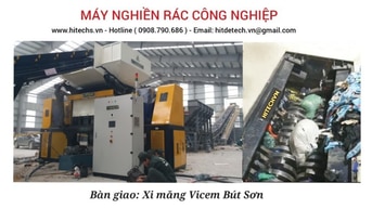 Máy nghiền rác, máy nghiền phế liệu, shredder machine, Hitechvn