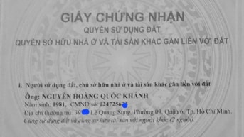 Xuất cảnh cần bán gấp nhà nở hậu