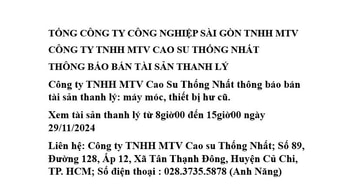 TỔNG CÔNG TY CÔNG NGHIỆP SÀI GÒN TNHH MTV CÔNG TY TNHH MTV CAO SU THỐN