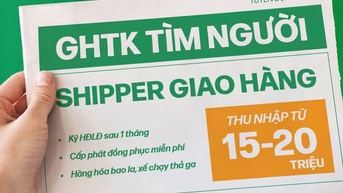 GHTK tuyển nhân viên giao hàng quanh các quận Hà Nội