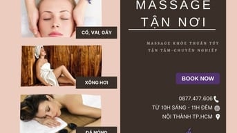 DỊCH VỤ MASSAGE KHỎE THUẦN TÚY TẬN NƠI - MASSAGE XÔNG HƠI GIẢI CẢM