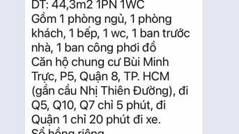 Chính chủ Bán cc III Bùi Minh Trực . Liên hệ theo số đt trong tin đăng