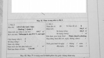 Chính chủ bán biệt thự Pháp 115/4 Trần Quốc Thảo, Quận 3, hồ bơi 160ty