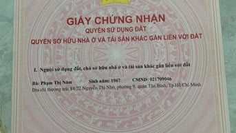 Bán Nhà Gấp hẻm 3,5m: 97/13 Âu Cơ P.9 Q.Tân Bình -dt:3,2x12m+ gác suốt