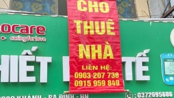 Cho thuê nhà mặt phố 120 Ngọc Khánh 