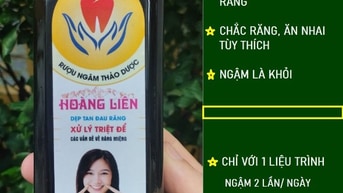 THUỐC CHỮA ĐAU RĂNG HOÀNG LIÊN THẢO DƯỢC. CÓ THỂ GIẢM ĐAU SAU 5 PHÚT