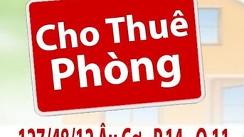 Cho Thuê Phòng số 127/48/12 Âu Cơ, P.14, Q.11 - dt: 16 m2, có máy lạnh