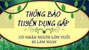 Cần Bổ Sung Gấp Nhân Viên Dịp Cuối Năm 