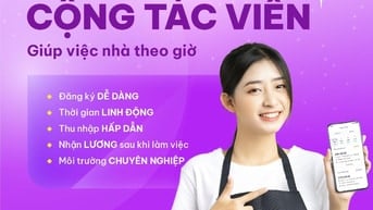 Tuyển cộng tác viên giúp việc nhà theo giờ